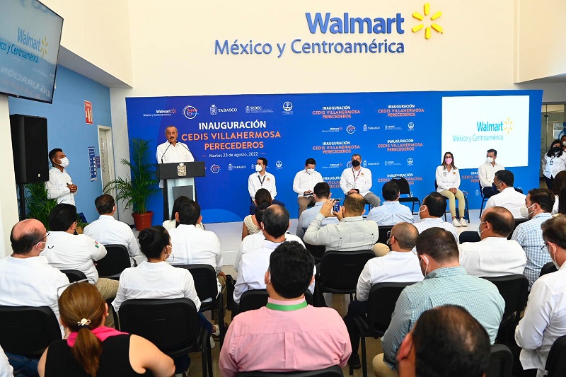 El gobernador inauguró el Centro de Distribución de Productos Perecederos de Walmart